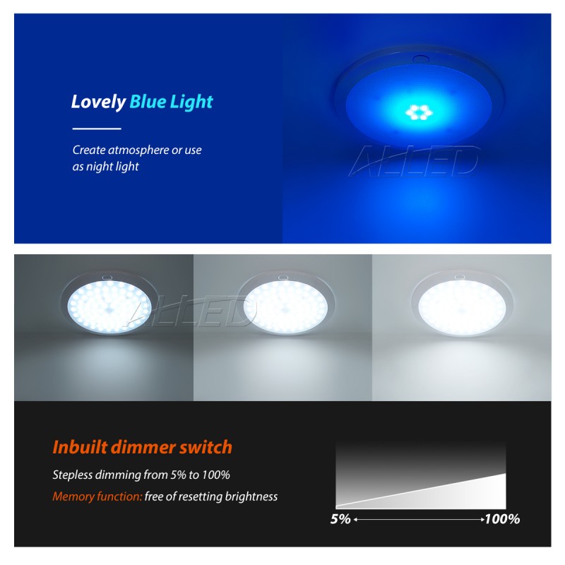 12V LED Ceiling Light, dimmable ceiling lights, 12v LED Dimmabel Down ...