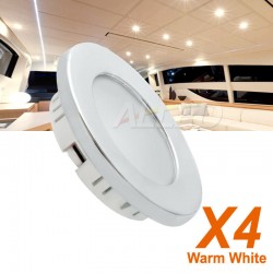 4x 12V LED Recessed Down...